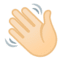 Эмодзи 👋🏻 Google