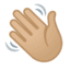 Эмодзи 👋🏼 Google