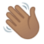 Эмодзи 👋🏽 Google