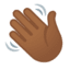 Эмодзи 👋🏾 Google