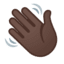 Эмодзи 👋🏿 Google