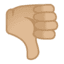 Эмодзи 👎🏼 Google