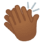 Эмодзи 👏🏾 Google