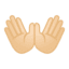 Эмодзи 👐🏻 Google