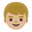 Эмодзи 👦🏼 Google