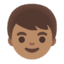 Эмодзи 👦🏽 Google