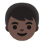 Эмодзи 👦🏿 Google