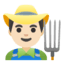 Эмодзи 👨🏻‍🌾 Google