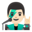 Эмодзи 👨🏻‍🎤 Google