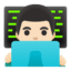 Эмодзи 👨🏻‍💻 Google