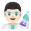 Эмодзи 👨🏻‍🔬 Google