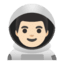 Эмодзи 👨🏻‍🚀 Google