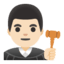 Эмодзи 👨🏻‍⚖️ Google