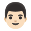 Эмодзи 👨🏻 Google