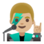Эмодзи 👨🏼‍🎤 Google