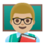 Эмодзи 👨🏼‍🏫 Google