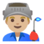 Эмодзи 👨🏼‍🏭 Google