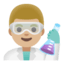 Эмодзи 👨🏼‍🔬 Google