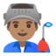 Эмодзи 👨🏽‍🏭 Google