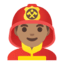 Эмодзи 👨🏽‍🚒 Google