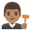 Эмодзи 👨🏽‍⚖️ Google