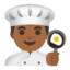 Эмодзи 👨🏾‍🍳 Google