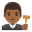 Эмодзи 👨🏾‍⚖️ Google