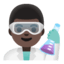 Эмодзи 👨🏿‍🔬 Google