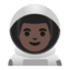 Эмодзи 👨🏿‍🚀 Google