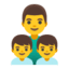 Эмодзи 👨‍👦‍👦 Google