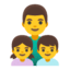 Эмодзи 👨‍👧‍👦 Google
