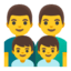 Эмодзи 👨‍👨‍👦‍👦 Google
