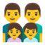 Эмодзи 👨‍👨‍👧‍👦 Google