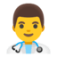 Эмодзи 👨‍⚕️ Google