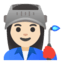 Эмодзи 👩🏻‍🏭 Google
