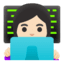 Эмодзи 👩🏻‍💻 Google