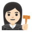 Эмодзи 👩🏻‍⚖️ Google