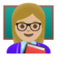 Эмодзи 👩🏼‍🏫 Google