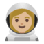 Эмодзи 👩🏼‍🚀 Google