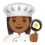 Эмодзи 👩🏾‍🍳 Google