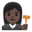Эмодзи 👩🏿‍⚖️ Google