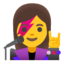 Эмодзи 👩‍🎤 Google