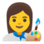 Эмодзи 👩‍🎨 Google
