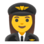 Эмодзи 👩‍✈️ Google