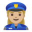 Эмодзи 👮🏼‍♀️ Google