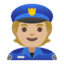 Эмодзи 👮🏼 Google