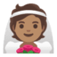 Эмодзи 👰🏽 Google