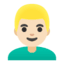Эмодзи 👱🏻‍♂️ Google