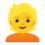 Эмодзи 👱 Google