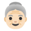 Эмодзи 👵🏻 Google